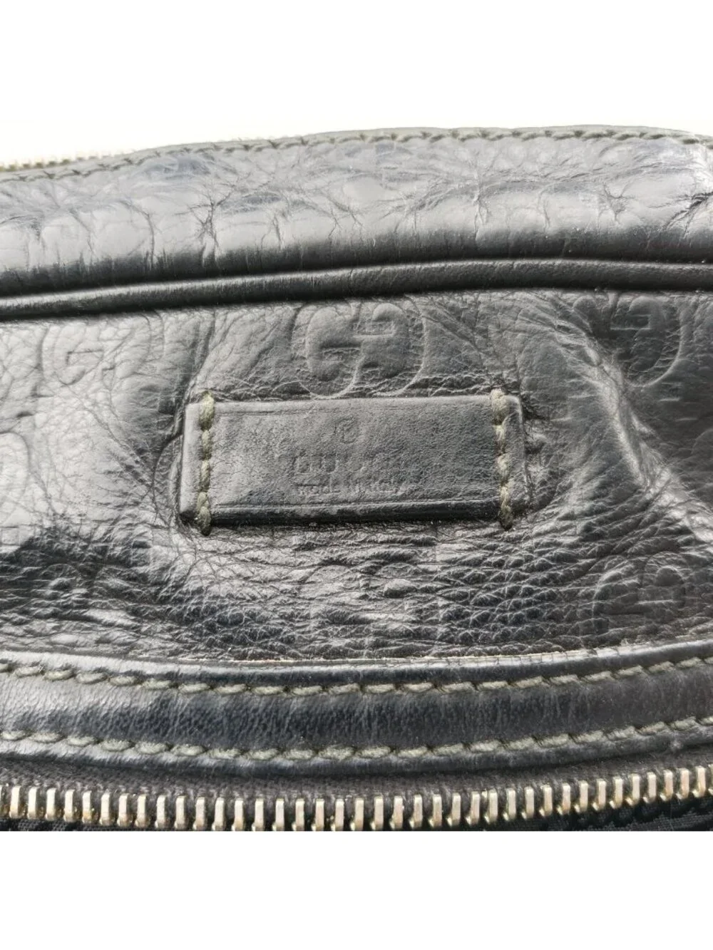 Gucci GG Supreme Messenger Black Leather